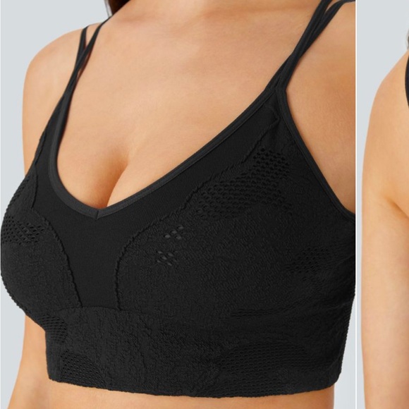 Black Halara Sports Bra - Picture 1 of 3